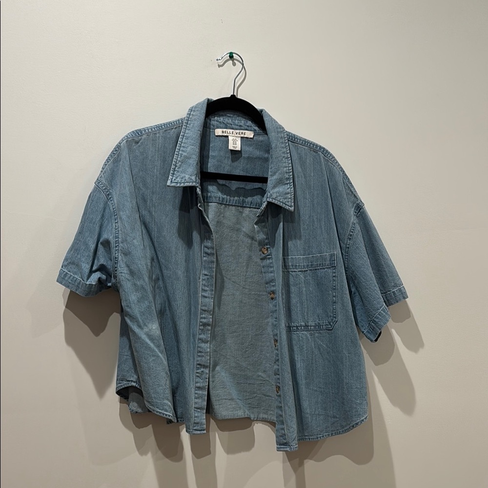 Blue Denim Short Sleeve Shirt
